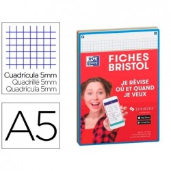 Fiches bristol oxford revision 2.0 a5 perforee 32...