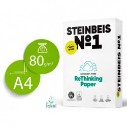 Papier steinbeis recycle multifonction n 1 - 80 gr a4 blanc
