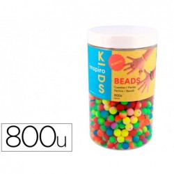 Perle en plastique rondes multicolore fluor  diametre 8mm...
