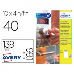 Films avery antimicrobiens adhesif amovible 139x991mm...