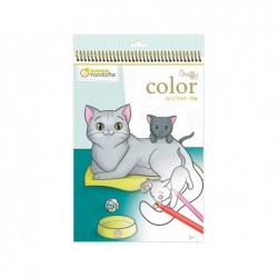 Carnet colorier graffy clairefontaine animaux familiers...