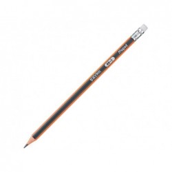 Crayon graphite embout gomme hb