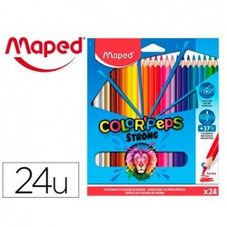 24 crayons de couleurs color'peps strong green ultra-r...