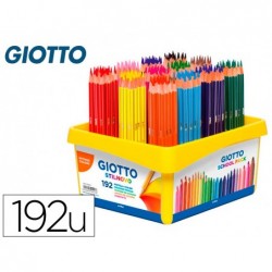 Crayon couleur giotto stilnovo schoolpack de 192 assortis
