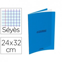 Cahier conquerant 240 x 320mm 96 pages seyes 90 g...