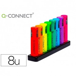 Surligneur q-connect fluorescent neon pointe biseautee...