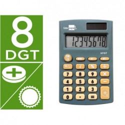Calculatrice de poche xf05 8 chiffres solaire et piles...