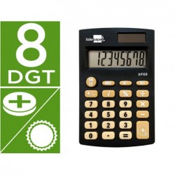 Calculatrice de poche xf05 8 chiffres solaire et piles...