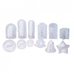 Maxi pack formes noel plastique transparent pour...