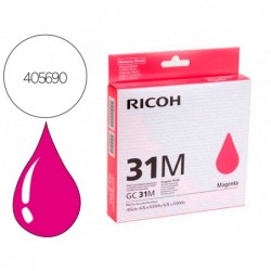 Cartouche ricoh gc-31m gel encre 405690 couleur magenta...