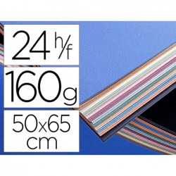Papier etival assortiment coloris pastel 50x65cm 160gr...