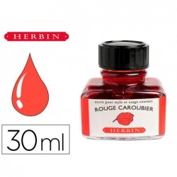Flacon d'encre j.herbin rouge caroubier 30ml