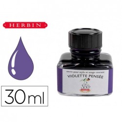 Flacon d'encre j.herbin violette pens e 30ml