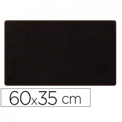 Sous-main rhodiarama souple simil cuir noir velout 60x35 cm