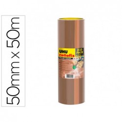 Ruban adhesif uhu rollafix brun 6x50mx50mm lot de 6u