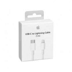Cable usb lightning mymax 1m 532x26x08mm coloris blanc