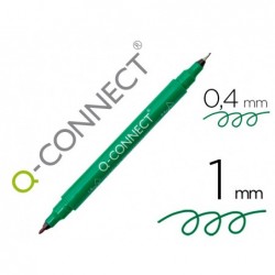 Marqueur permanent q-connect pointe double 1mm et 04 mm...