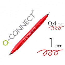 Marqueur permanent q-connect pointe double 1mm et 04 mm...