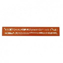 Trace-lettres minerva tracage technique 12mm orange