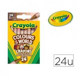 Crayon cire crayola colours of the world pour representer...
