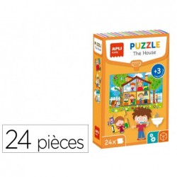 Puzzle educatif apli kids la maison boite 24 pieces...