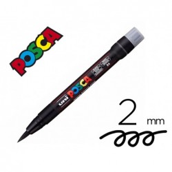 Marqueur peinture posca pointe pinceau pc350 noir