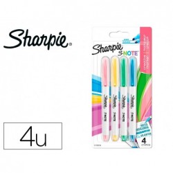 Blister 4 marqueurs permanents sharpie snote pointe...