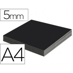 Carton plume liderpapel a4 épaisseur 5mm unicolore noir