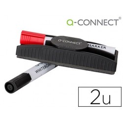 Brosse q-connect magnétique avec marqueur rouge et noir...