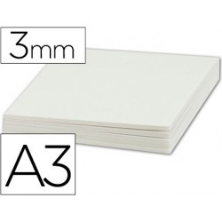 Carton plume liderpapel a3 épaisseur 3mm unicolore blanc