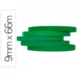 Ruban adhésif q-connect scelleuse sac 9mmx66m coloris vert