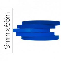 Ruban adhésif q-connect scelleuse sac 9mmx66m coloris bleu