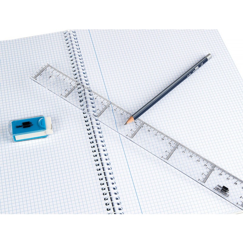 Règle liderpapel graduation verticale horizontale 30cm bord biseauté ...