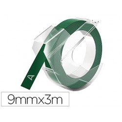 Ruban dymo titreuse mécanique 9mmx3m vert