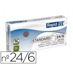 Agrafe rapid standard 24/6 cuivrée fil souple confort...