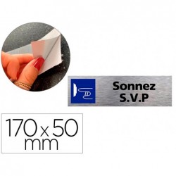 Plaque de porte sonnez svp signaletique biz pictogramme...