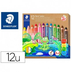 Crayon couleur staedtler noris junior 140 3-en-1 craie...