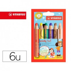 Crayon de couleur stabilo woody 3in1 arty  multi-surfaces...