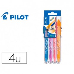 Porte-stylos et 4 stylos-bille pilot frixion ball clicker...