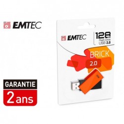 Cle usb emtec 2.0 c350 brick pivotante 128gb vitesse...