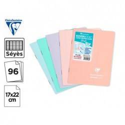 Cahier pique clairefontaine koverbook blush polypropylene...