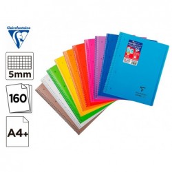Cahier spirale clairefontaine koverbook polypropylene...