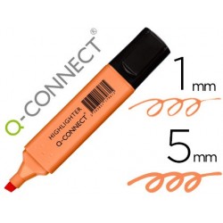Surligneur q-connect pastel tracé 2/5 mm pointe biseautée...