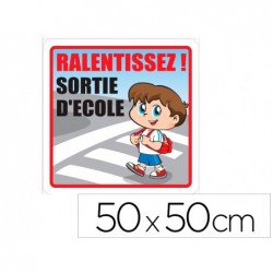 Panneau de signalisation signaletique biz ralentissez...