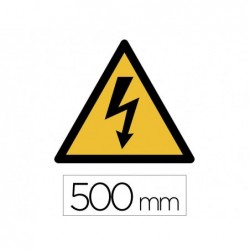 Sticker sol viso danger electricite pictogramme adhesif...