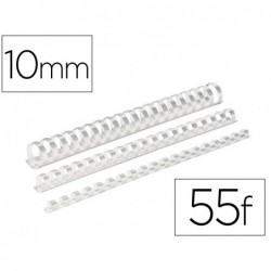 Reliure plast d/10mm blanc