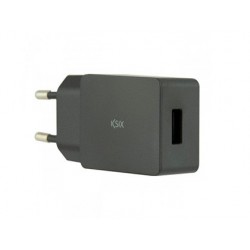 Chargeur secteur ksix 1 port cable usb type c 1m 2.4a...