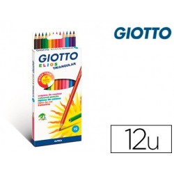 Crayon couleur giotto elios wood free corps triangulaire...