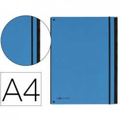 Trieur durable carte rigide a4 12 compartiments coloris bleu