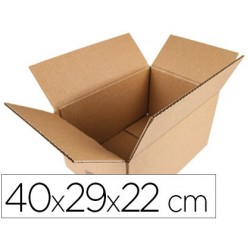 Boîte carton q-connect américaine 400x290x220mm pliable 4...